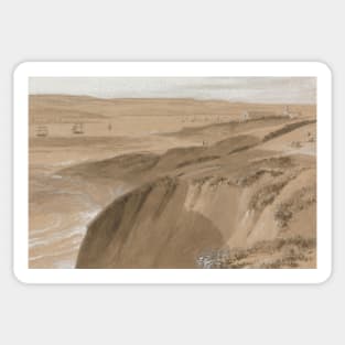 Exmouth, Devon by William Daniell Sticker